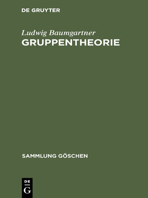 cover image of Gruppentheorie